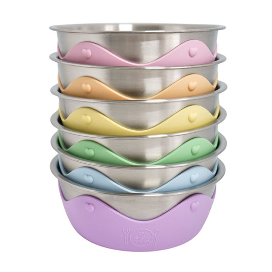 Kids Stainless Steel Bowl PASTELS