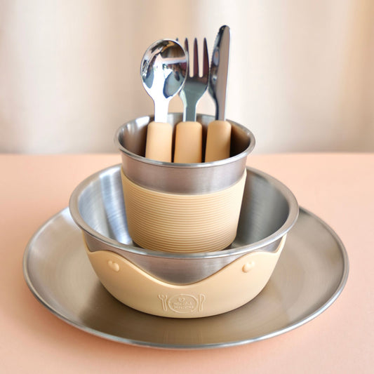 Kids Stainless Steel Mealtime Essentials Set PASTELS (Save 10%)