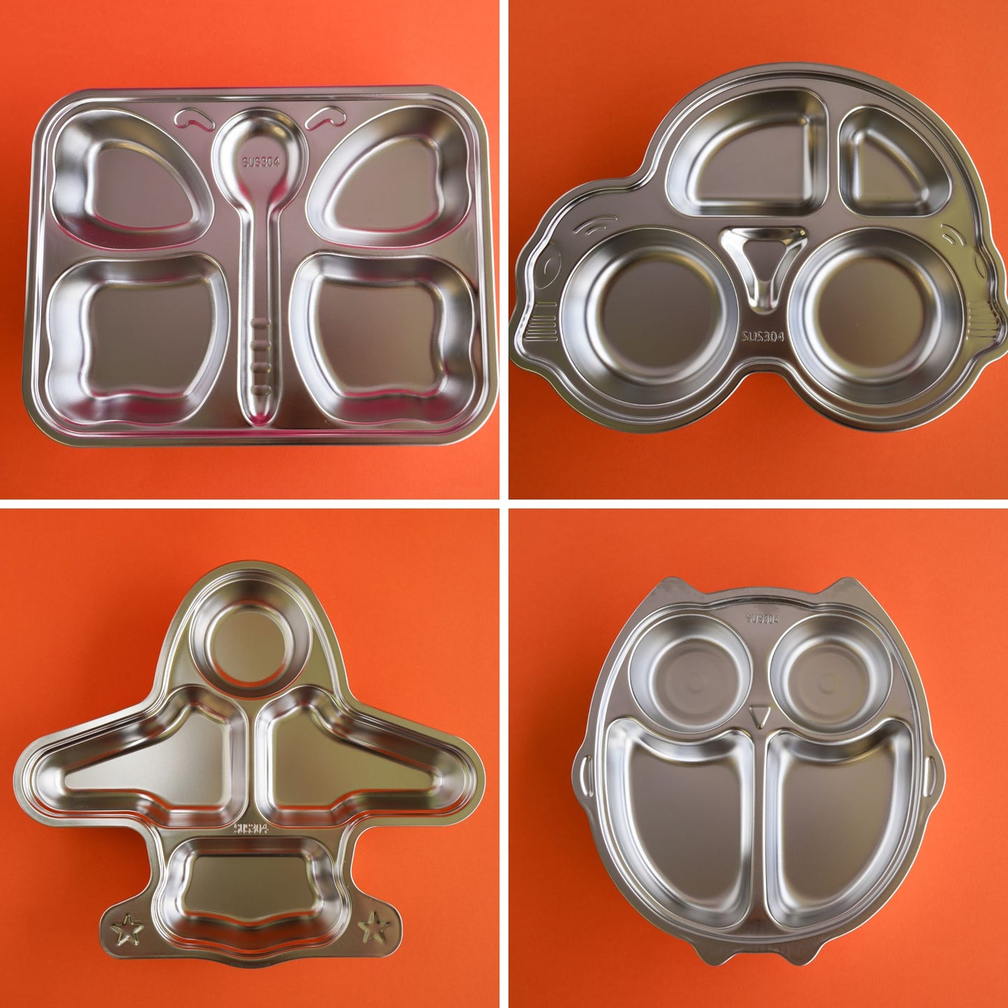 Stainless Steel Owl Section Plate
