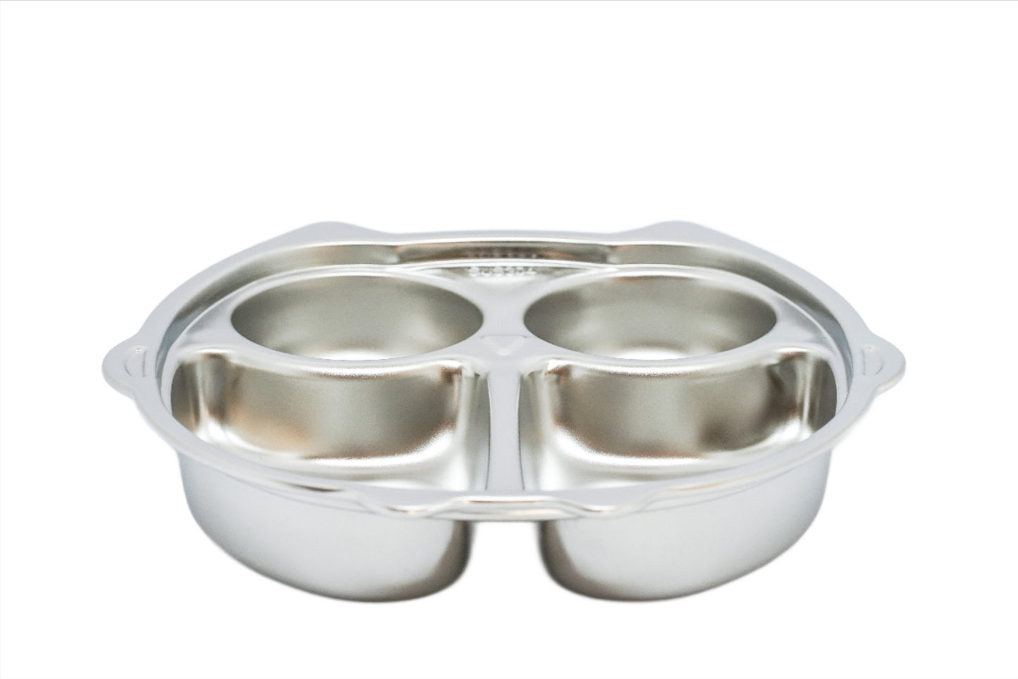 Stainless Steel Owl Section Plate Mindful Mealtime