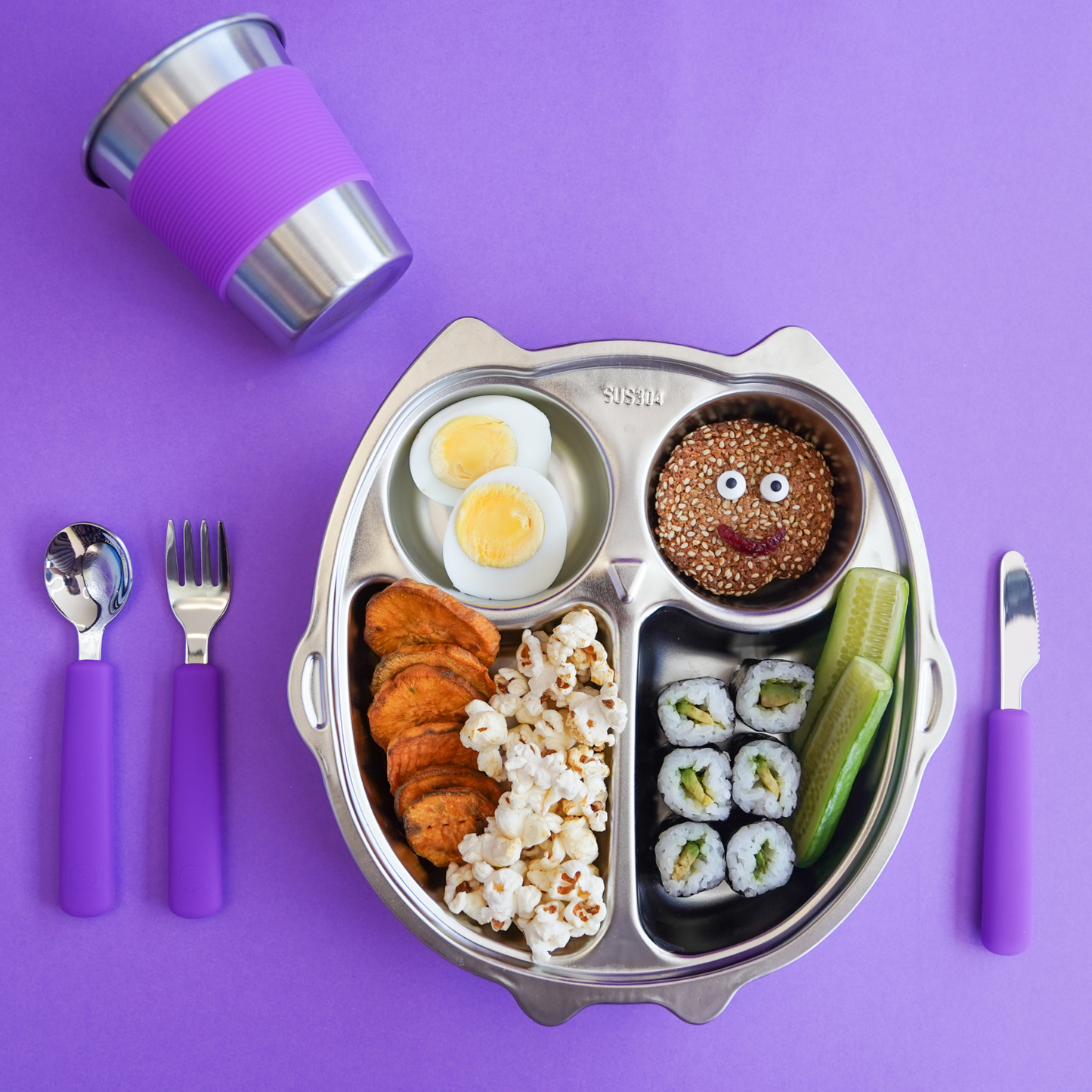 Stainless Steel Owl Section Plate (20% off)