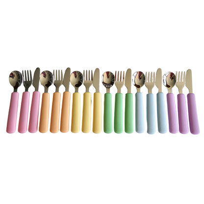 Rainbow Cutlery Bundle of 6 PASTELS (Save 20%)