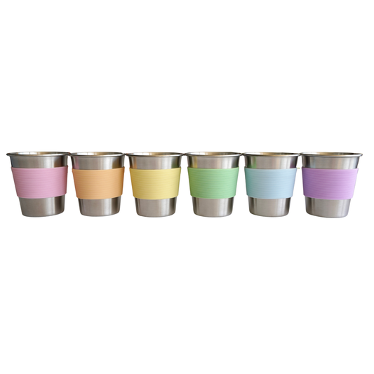 Rainbow Cup Set of 6 PASTELS (Save 20%)