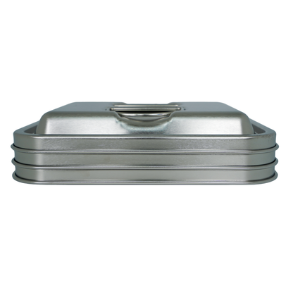 Stainless Steel Double Layer 1800ml Lunchbox with Handles