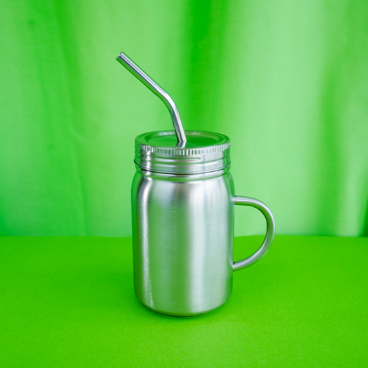 Stainless Steel Double Walled Smoothie Cup WITH HANDLE 500ml