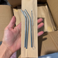 Silicone Bear Head and 3pc Stainless Steel Straw Set