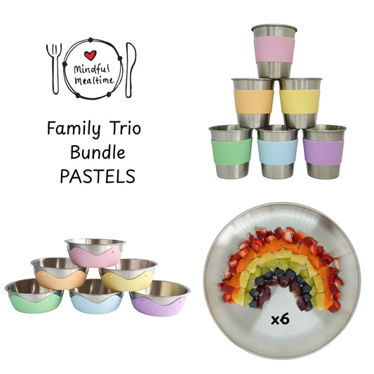 Family Trio 18pc Bundle PASTELS (Save 20%)