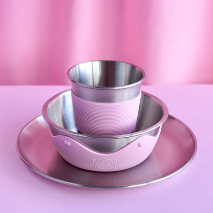Kids Stainless Steel Mealtime Starter Set PASTELS (Save 10%)
