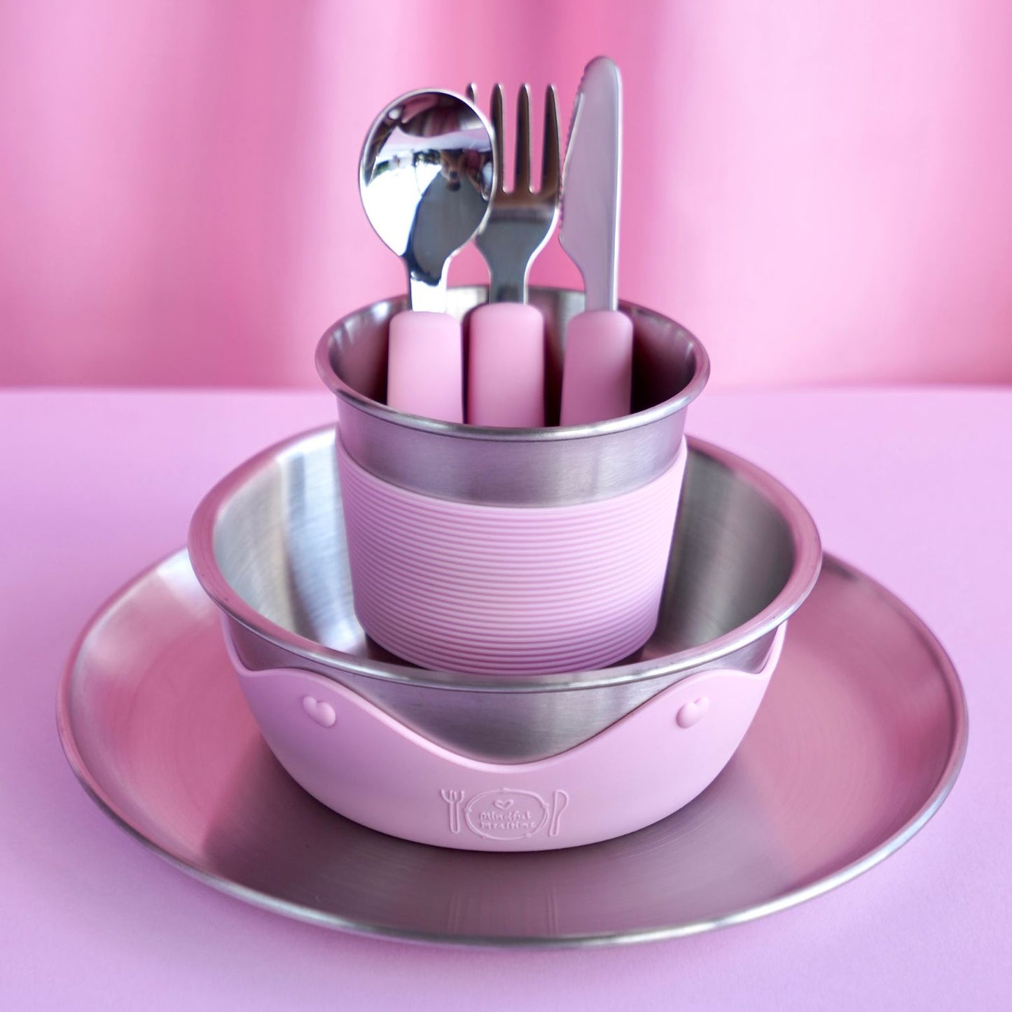 Kids Stainless Steel Mealtime Essentials Set PASTELS (Save 10%)