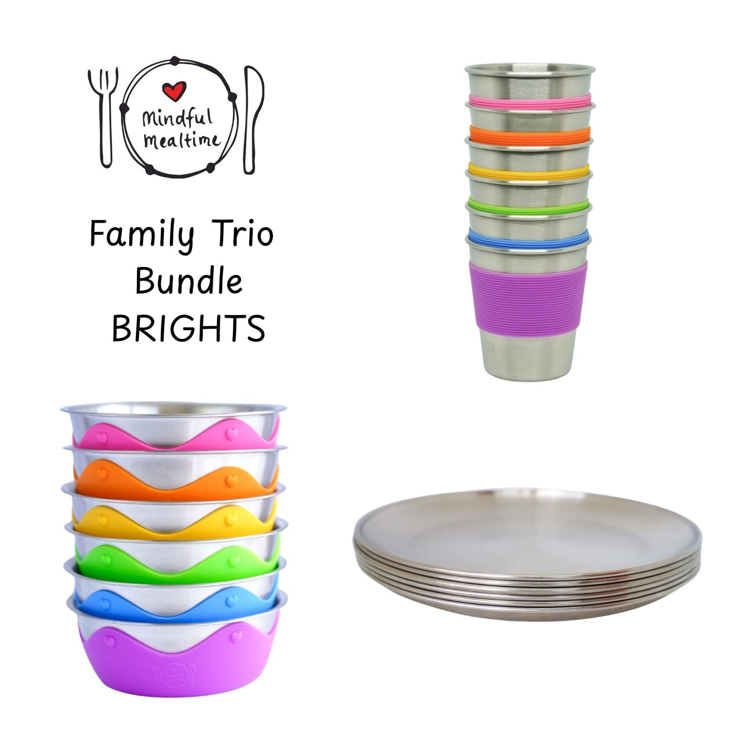 Family Trio 18pc Bundle BRIGHTS (Save 20%)