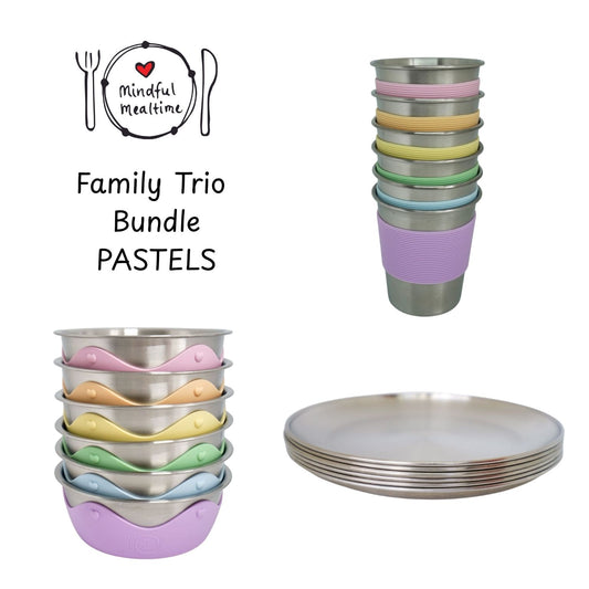 Family Trio 18pc Bundle PASTELS (Save 20%)