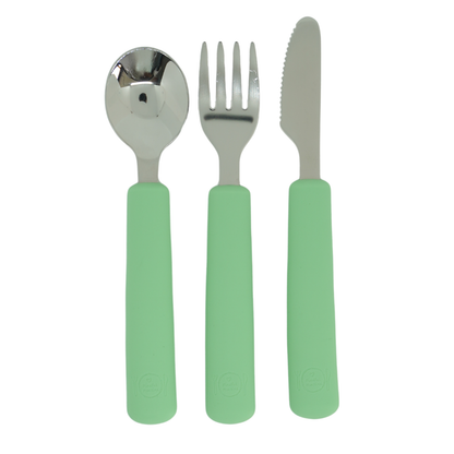 3pc Kids Stainless Steel Cutlery Set PASTELS