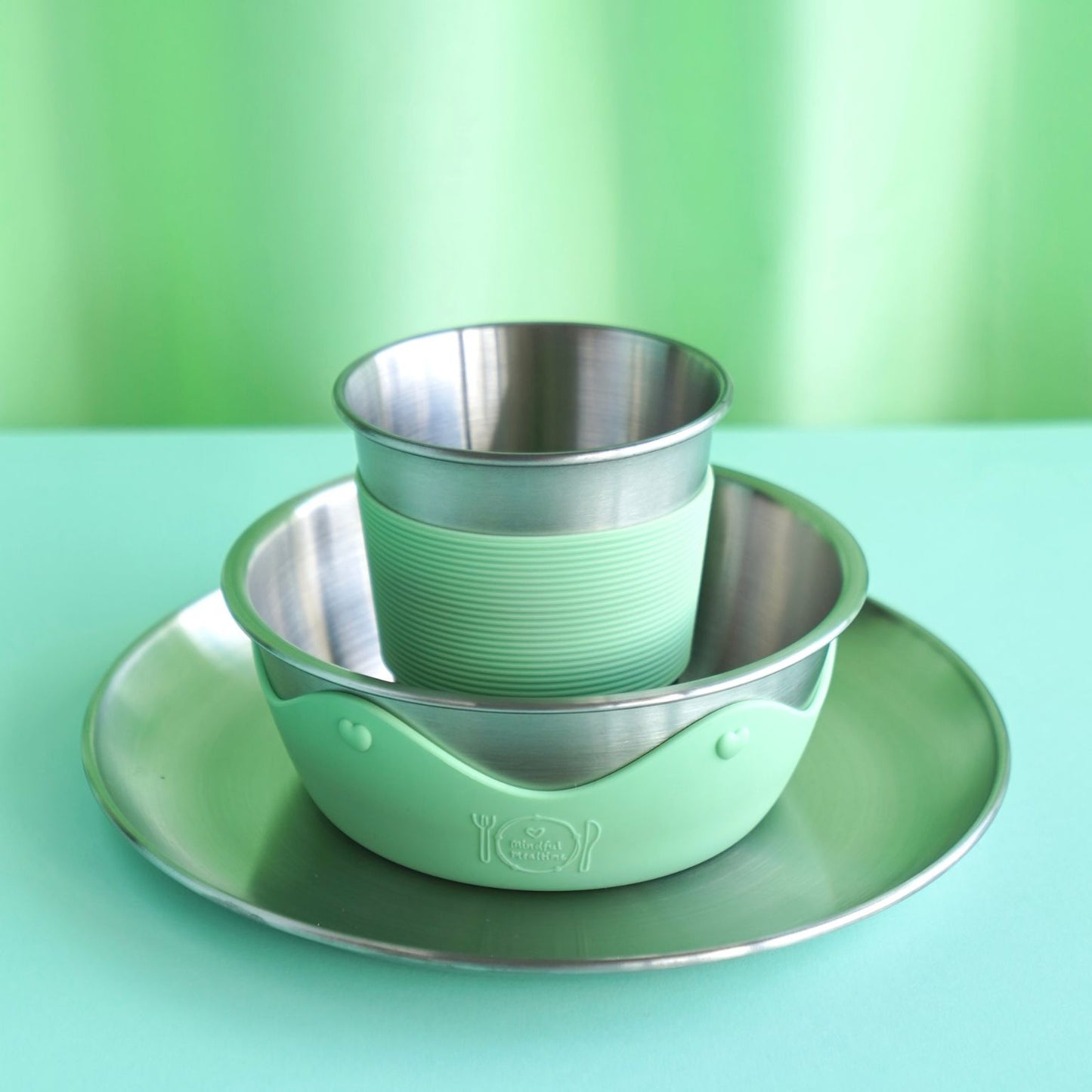 Kids Stainless Steel Mealtime Starter Set PASTELS (Save 10%)