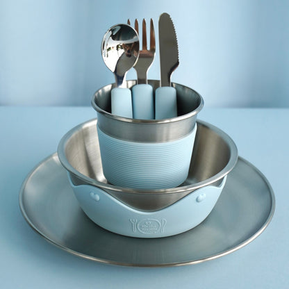 Kids Stainless Steel Mealtime Essentials Set PASTELS (Save 10%)