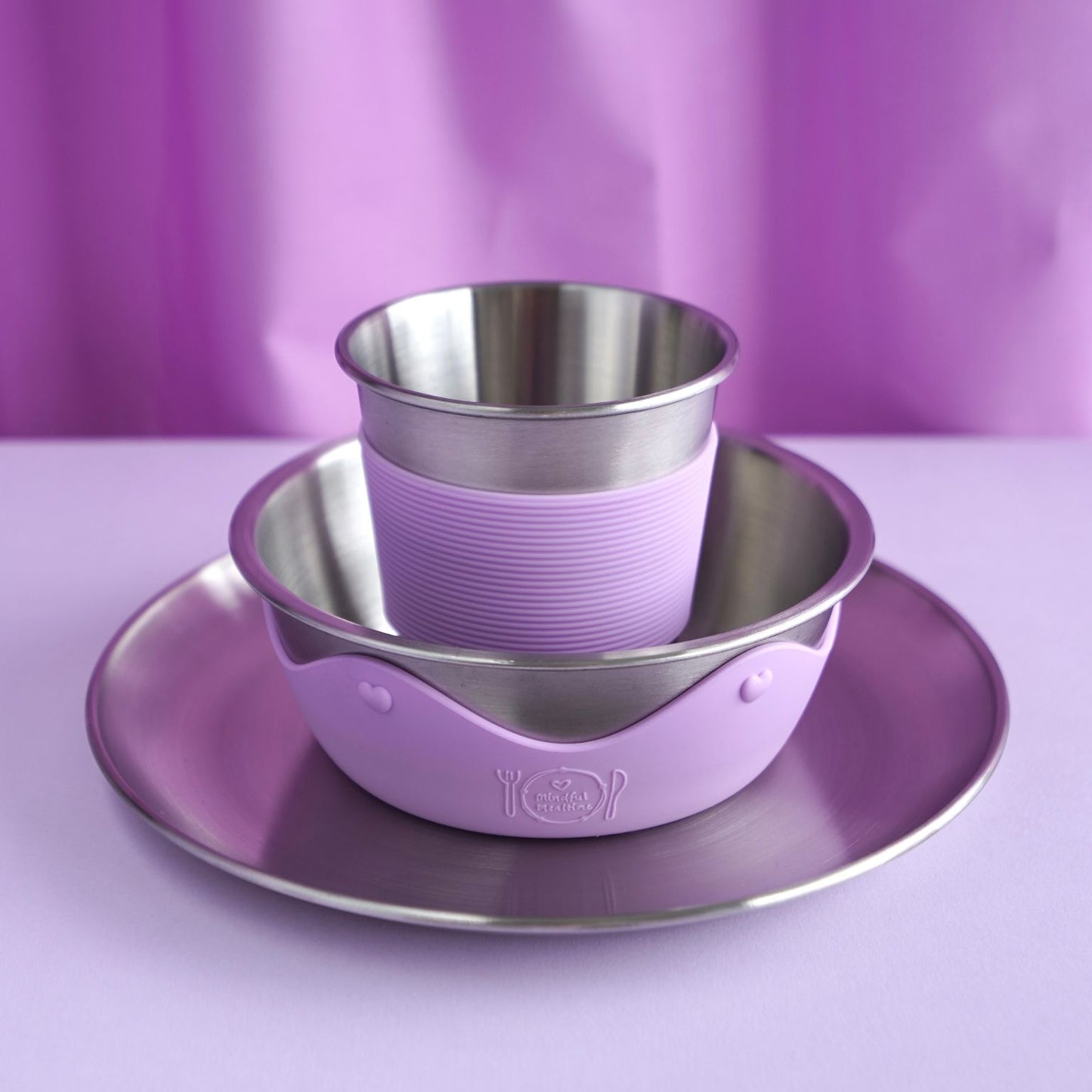 Kids Stainless Steel Mealtime Starter Set PASTELS (Save 10%)