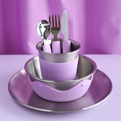 Kids Stainless Steel Mealtime Essentials Set PASTELS (Save 10%)