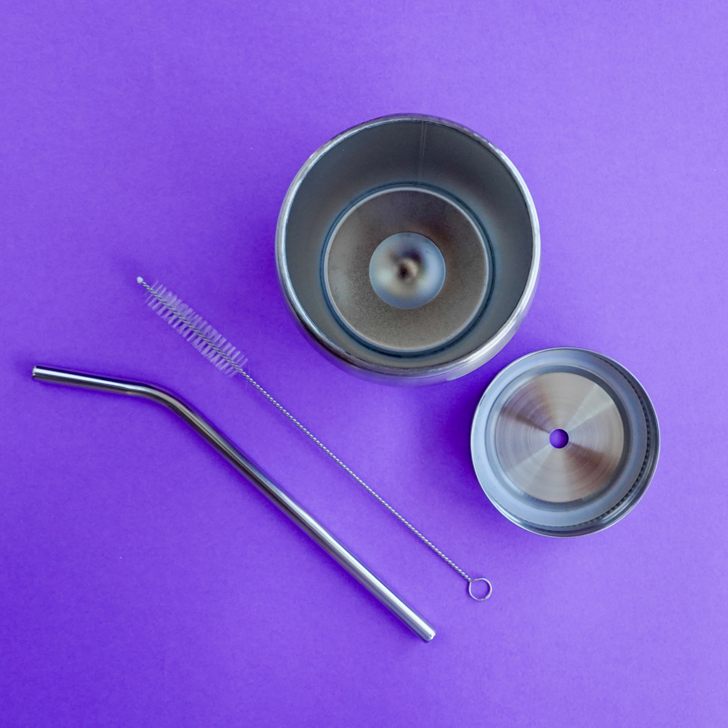 Stainless Steel Double Walled Smoothie Cup 500ml