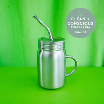 Stainless Steel Double Walled Smoothie Cup WITH HANDLE 500ml
