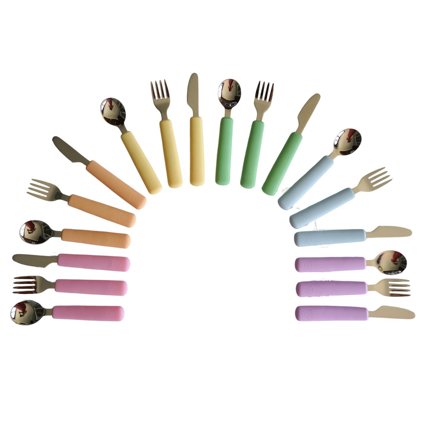 Rainbow Cutlery Bundle of 6 PASTELS (Save 20%)
