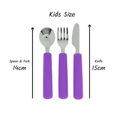 3 piece Kids Stainless Steel Cutlery Set