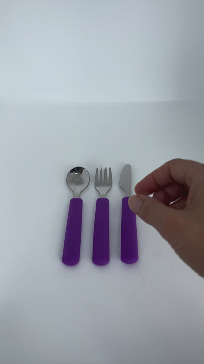 3 piece Kids Stainless Steel Cutlery Set