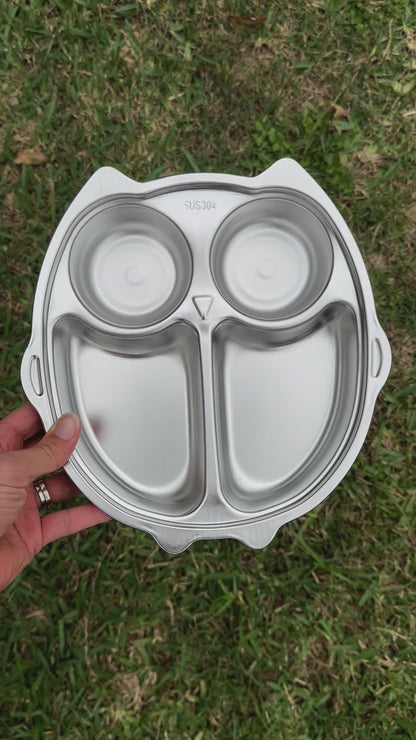Stainless Steel Owl Section Plate (20% off)
