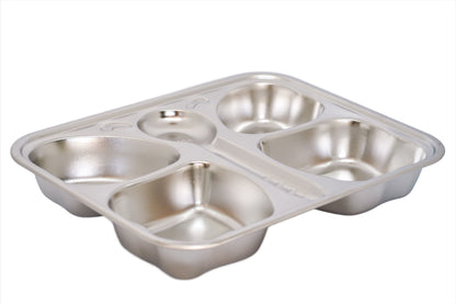 Stainless Steel Butterfly Section Plate Mindful Mealtime