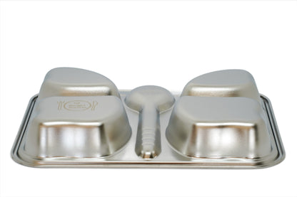 Stainless Steel Butterfly Section Plate Mindful Mealtime