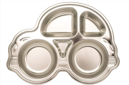 Stainless Steel Car Section Plate Mindful Mealtime