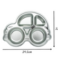 Stainless Steel Car Section Plate Mindful Mealtime