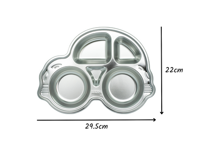Stainless Steel Car Section Plate Mindful Mealtime