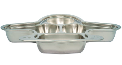 Stainless Steel Plane Section Plate Mindful Mealtime